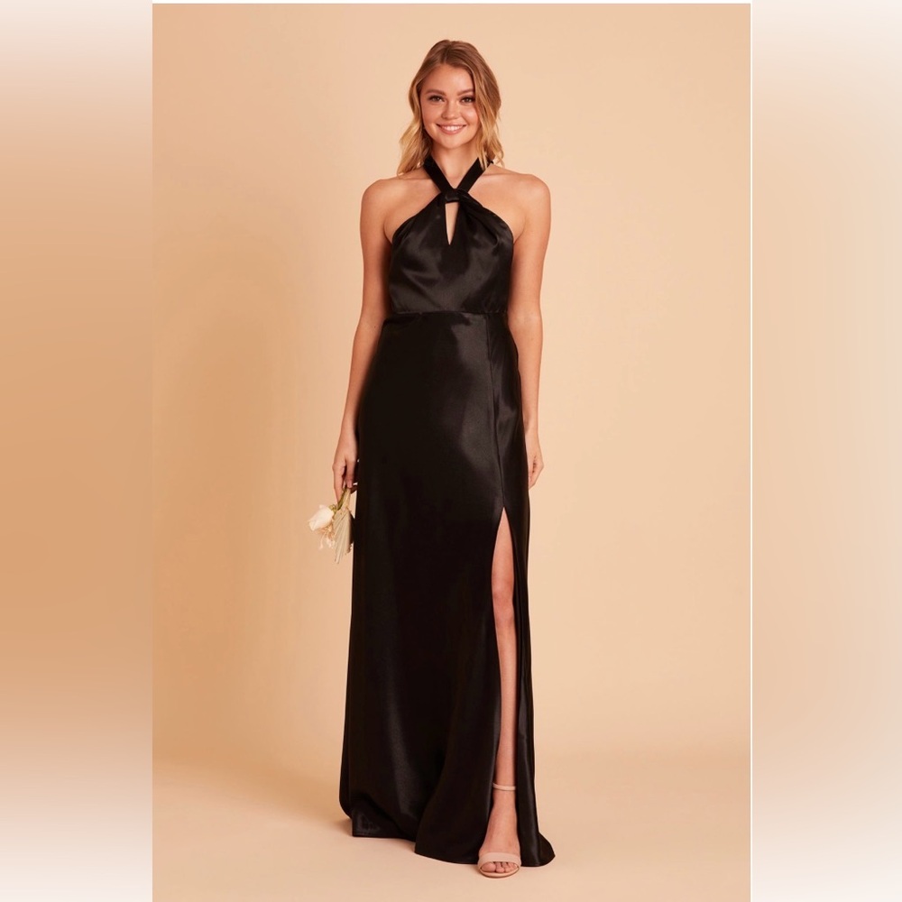 Birdy Grey Black Halter Maxi Dress